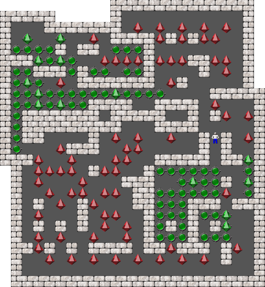 Sokoban Mass Remodel level 1356